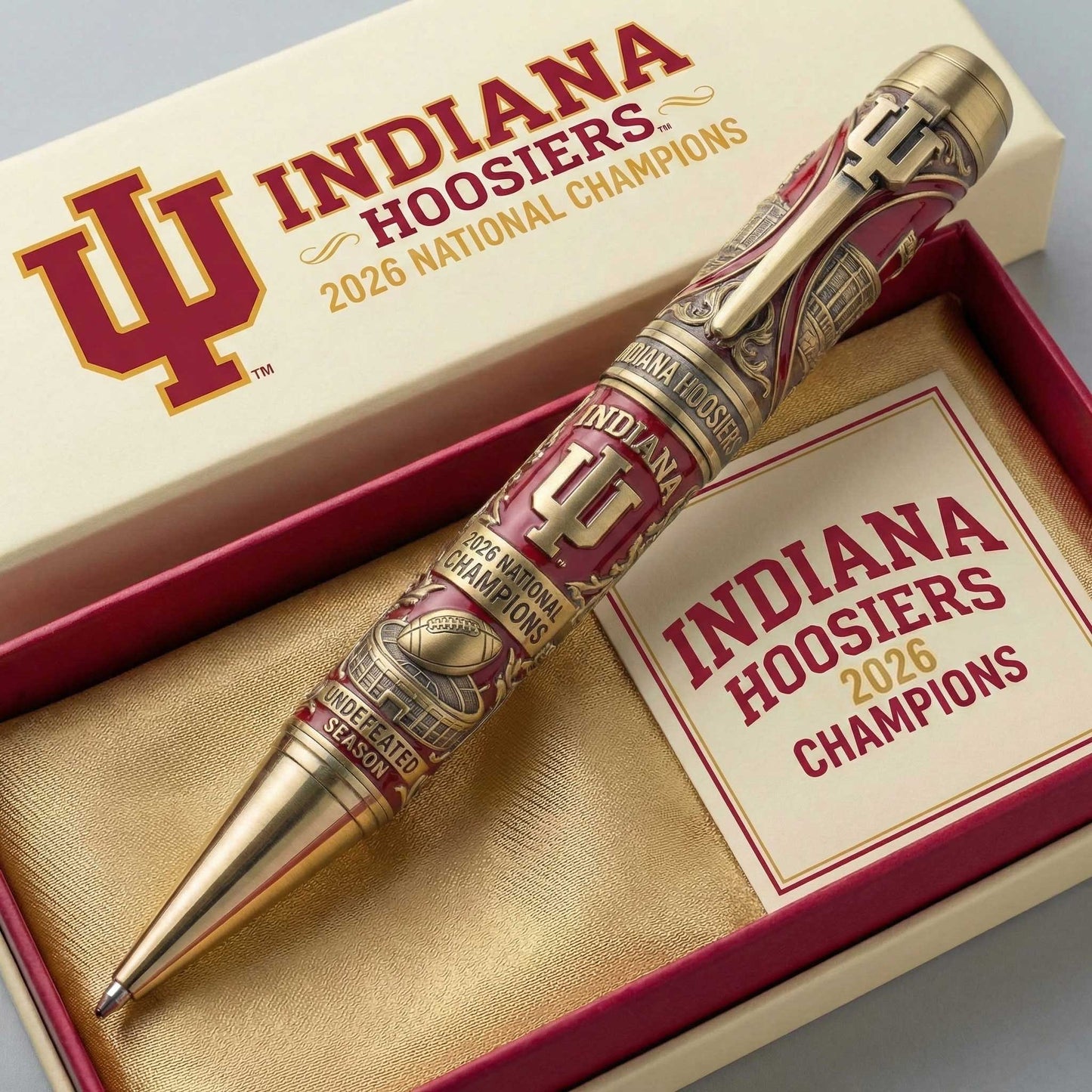 Indiana Hoosiers 2026 National Champions Luxury Pen Gift Set