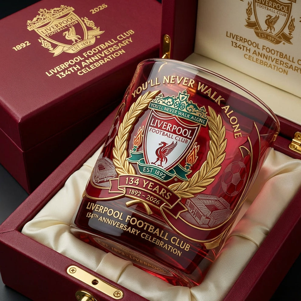 Liverpool F.C. 134th Anniversary Whisky Glass