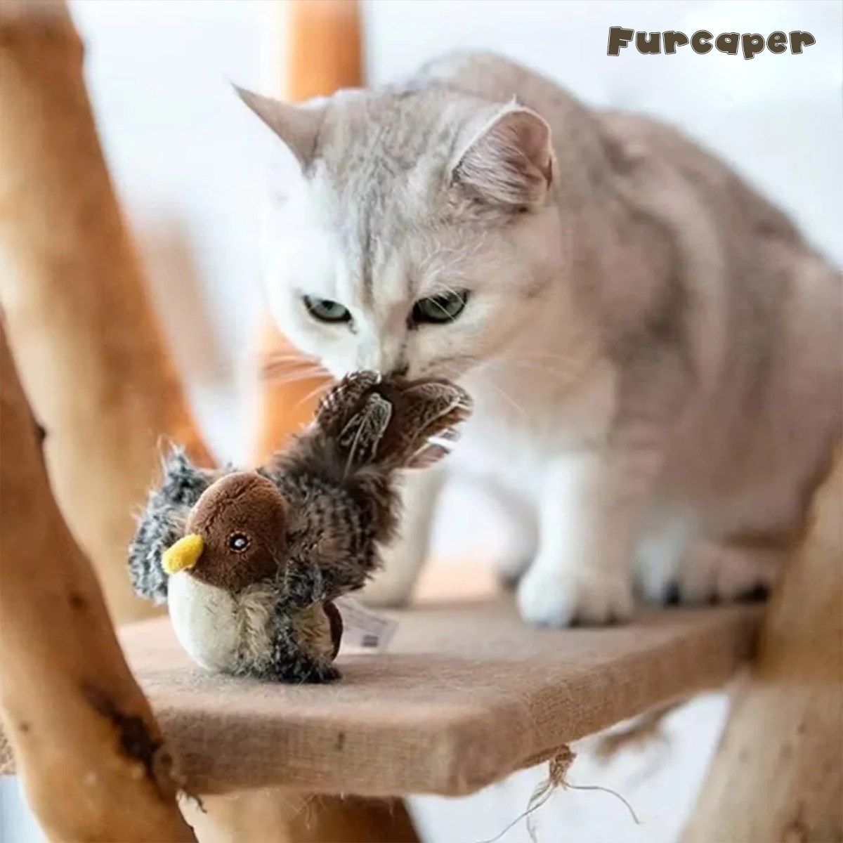 FurCaper™ Realistische Simulatie Vogel voor Katten