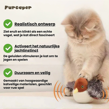 FurCaper™ Realistische Simulatie Vogel voor Katten