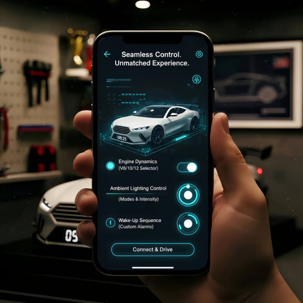 🎁🎄Hypercar Alarm Clock –🏎️Realistic sound and light effects