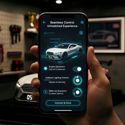 🎁🎄Hypercar Alarm Clock –🏎️Realistic sound and light effects