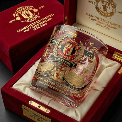Manchester United 148th Anniversary Limited Edition Whiskey Glass