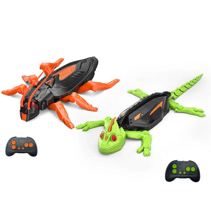 LOVILDS Wall Crawler Gecko - LED RC Toy for Indoor Family Fun & Prank Gifts