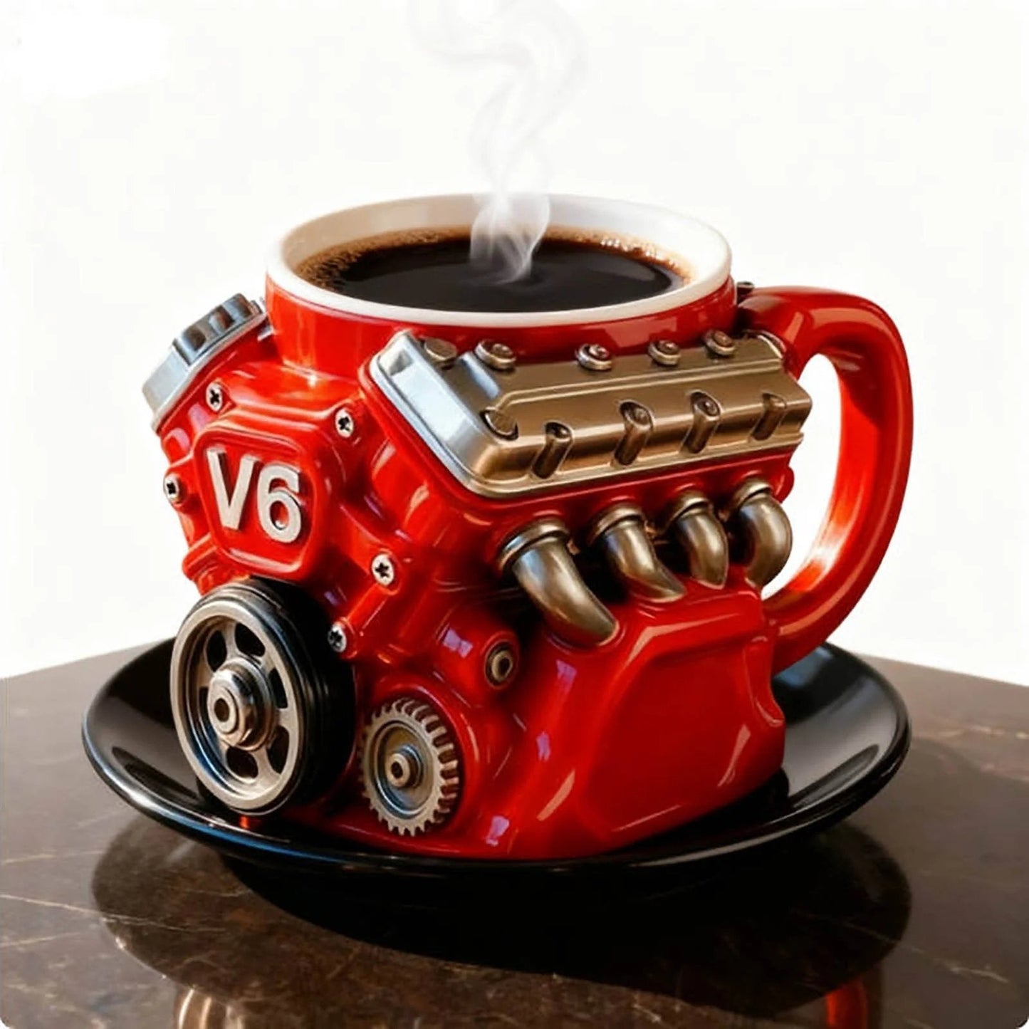🔥LAST DAY 50% OFF🔥-Retro Engine Coffee Mug, V8 Engines Stainless Steel Cup