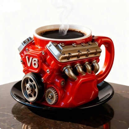 🔥LAST DAY 50% OFF🔥-Retro Engine Coffee Mug, V8 Engines Stainless Steel Cup