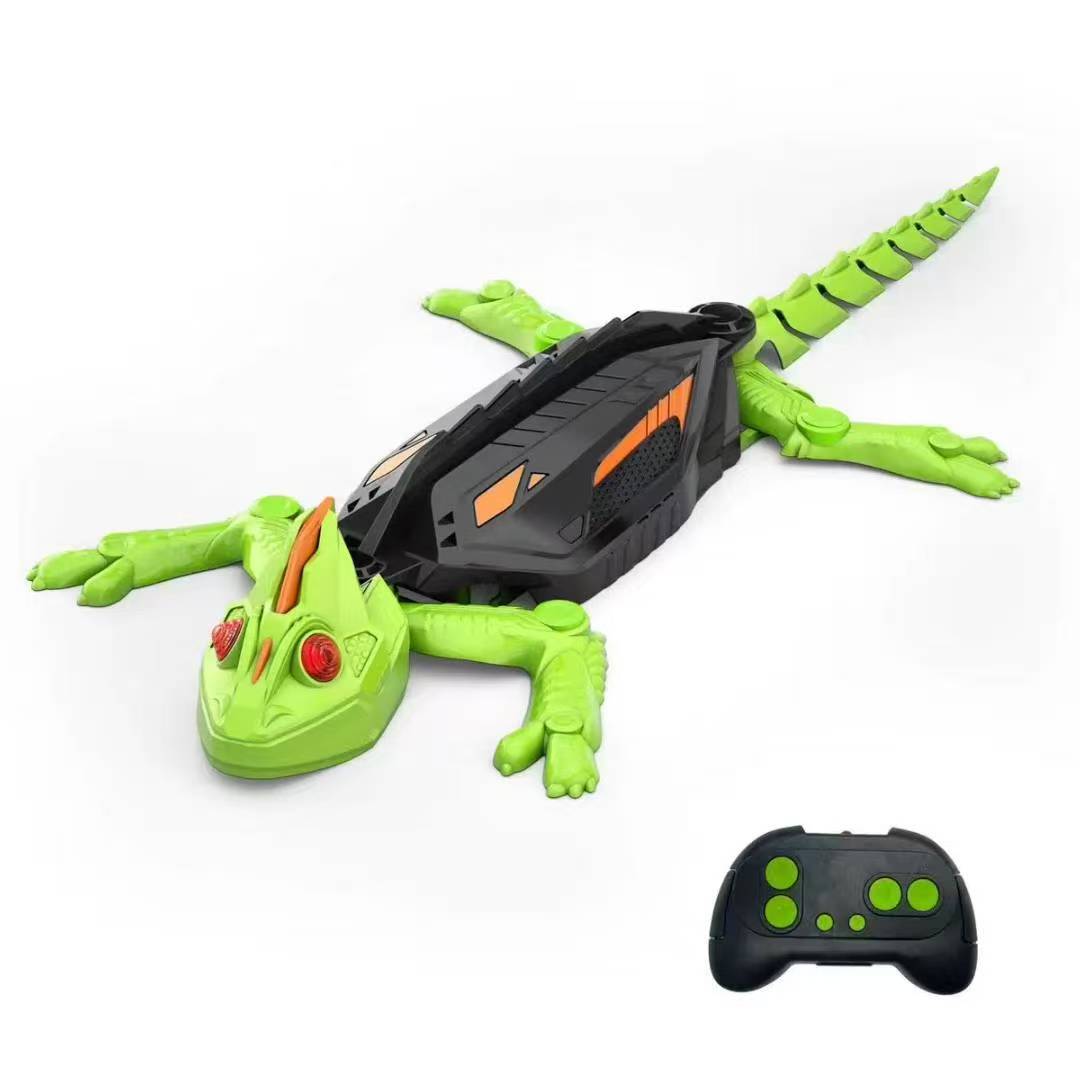 LOVILDS Wall Crawler Gecko - LED RC Toy for Indoor Family Fun & Prank Gifts