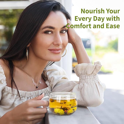 Dandelion Wolfberry Herbal Tea | Organic 8-Herb Blend | Caffeine-Free (36 Bags)