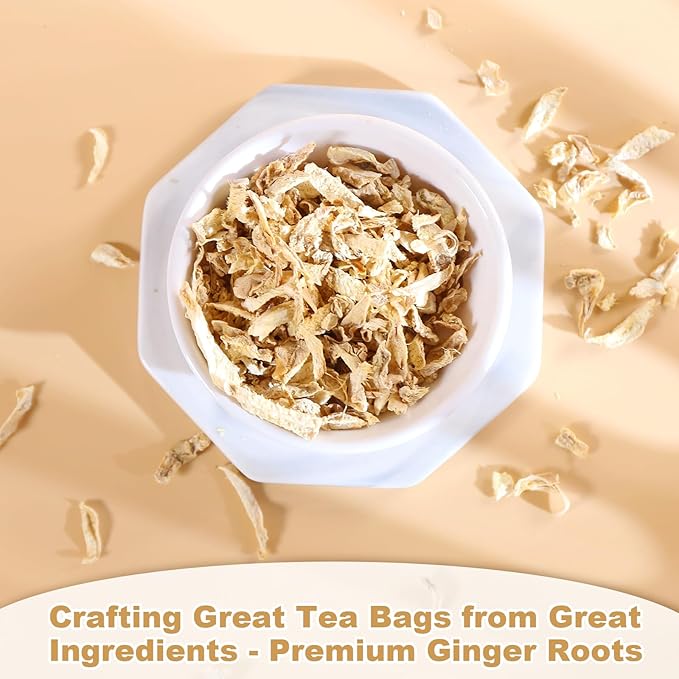 Ginger Tea Bags, 50 Teabags, 2g/bag - Premium Ginger Root Tea Bag